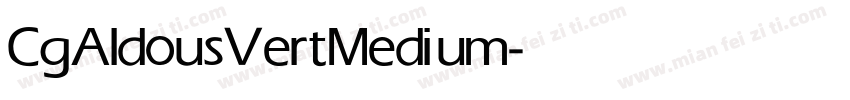 CgAldousVert Medium字体转换